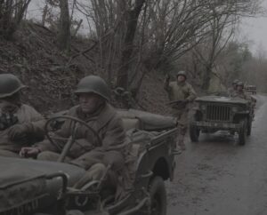 Soldats américains en progression - 21 décembre 1944