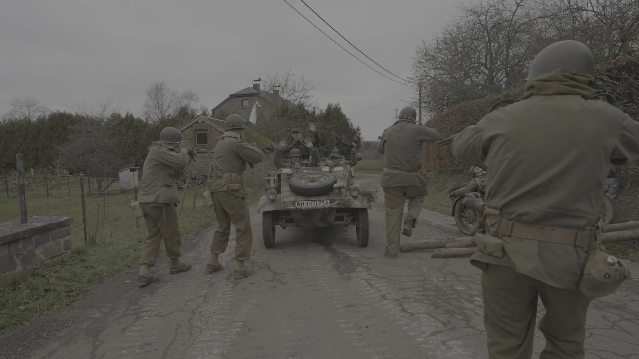 24 décembre 1944, veille de Noël à Marcouray, Task Force Hogan encerclée