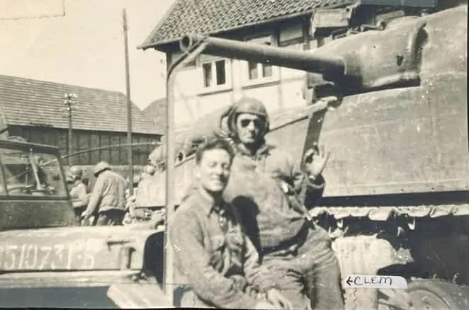 Clement Elissondo, tireur de Sherman Task Force Hogan, photo d'archive 1944