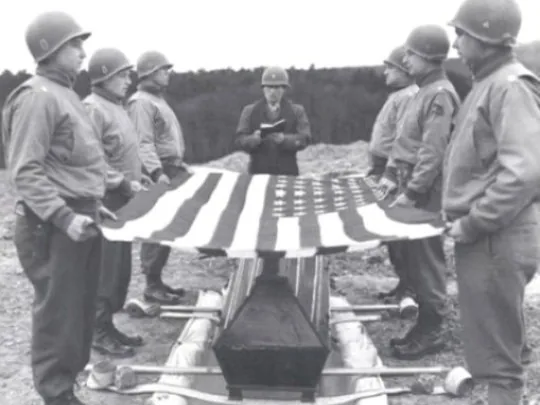 Funérailles du Major General Maurice Rose, commandant 3rd Armored Division