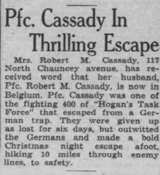 Article de presse Cassady