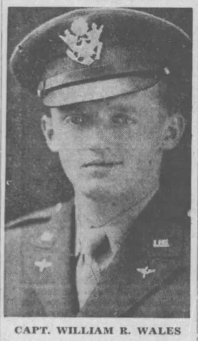 Captain William R. Wales, pilote C-47 tombé le 23 décembre 1944